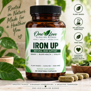 Iron Up by One Love Alkaline Blends, 90 vegetable capsules