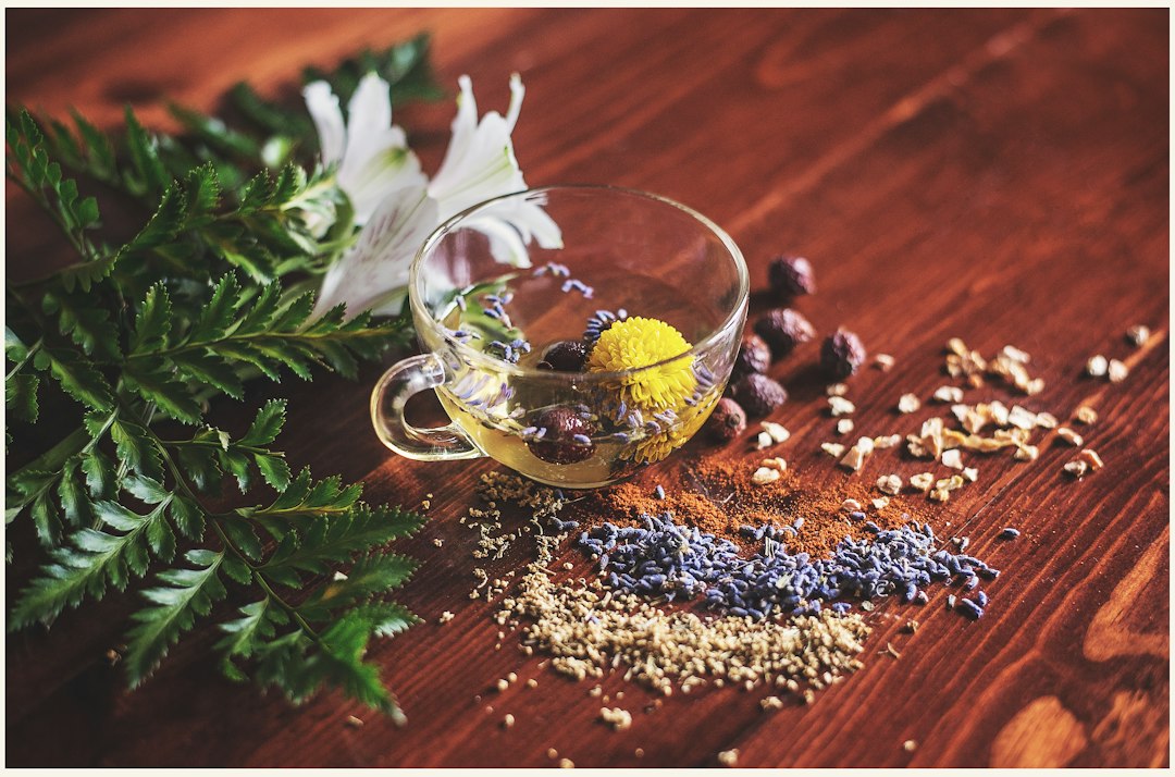 Natural herbal tea and dried botanicals
